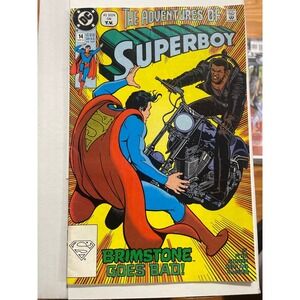The Adventures of Superboy Comic Book 14 Brimstone Goes‎ Bad DC Comics